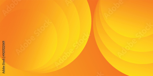 abstract orange background with circles. vector eps10