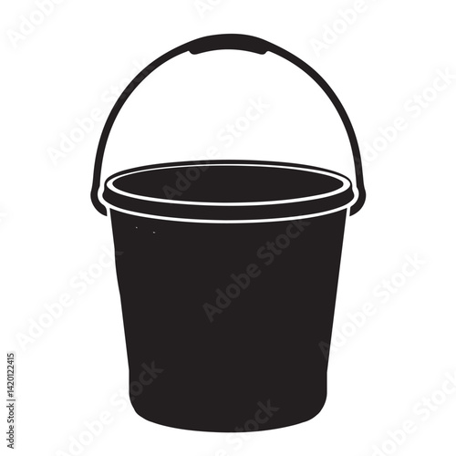 bucket vector silhouette.