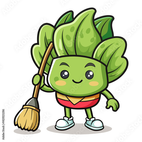  Playful Bok Choy Design for Social Media Art