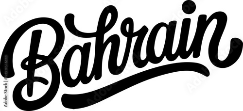 Bahrain Stylish Handwritten Typography