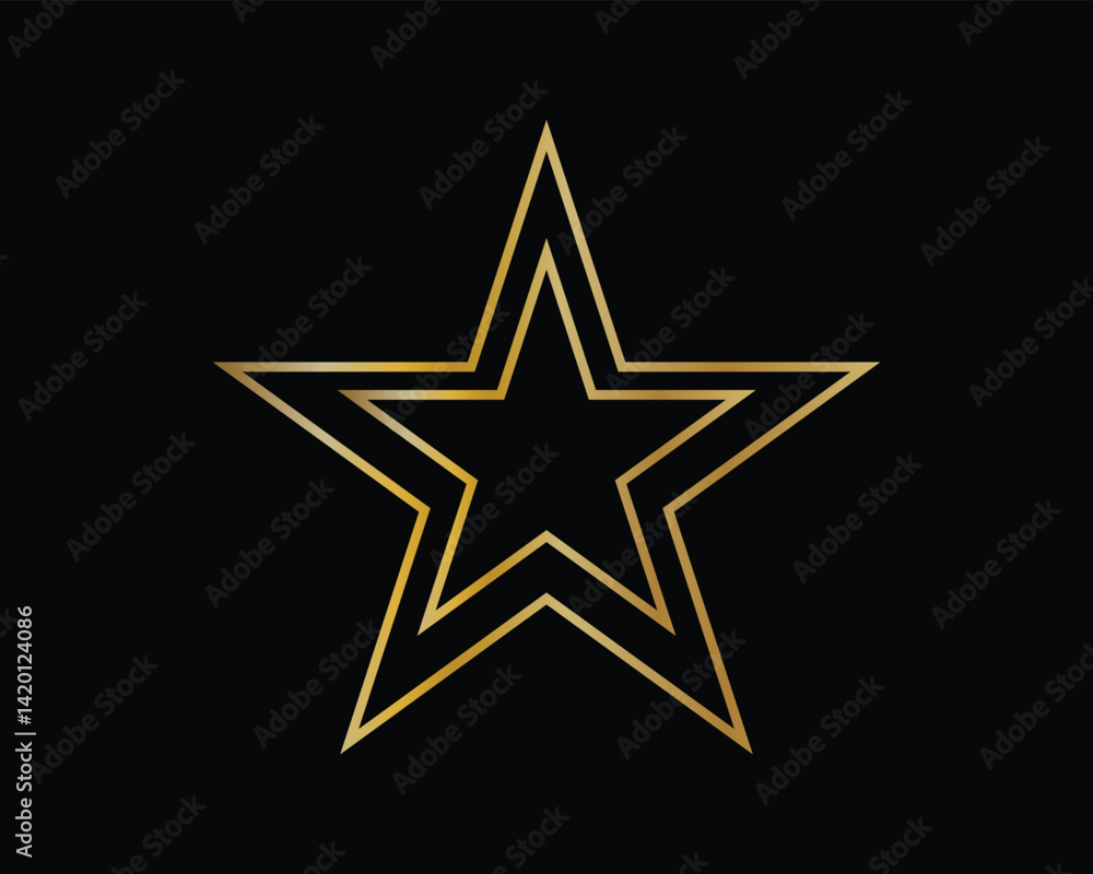 Obraz premium star vector logo. alone star. 