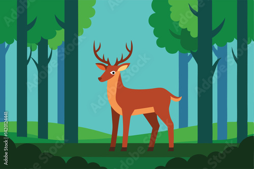 deer in the woods