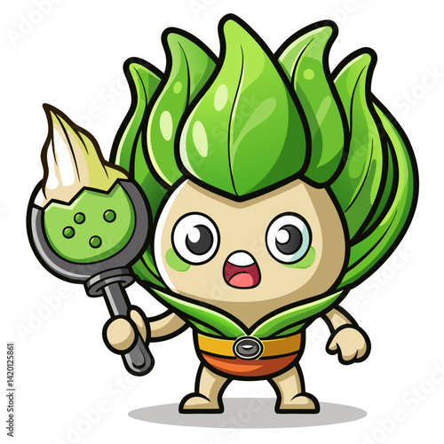  Steady Bok Choy Vegetable Spelunking Illustration