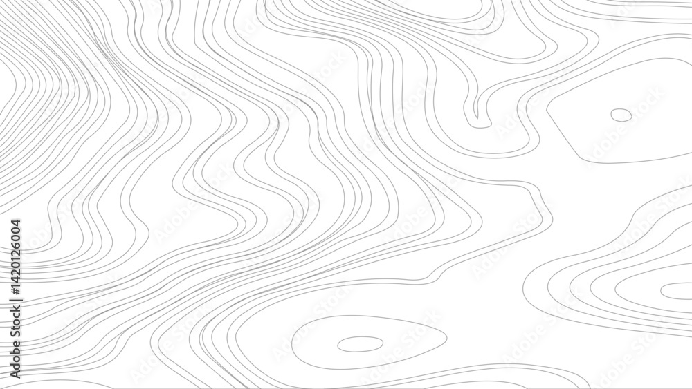Black and white abstract wavy topographic liens background. Abstract modern white and black topographic contour map wavy line. Black and white abstract wavy topographic liens background. Abstract modern white and black topographic contour map wavy line.
