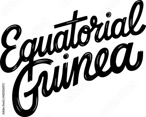 Equatorial Guinea Handwritten Text
