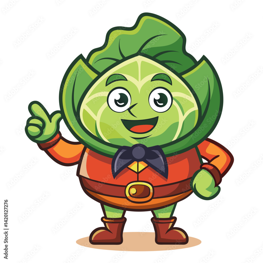 Fototapeta premium Creative Ailing Cabbage Design