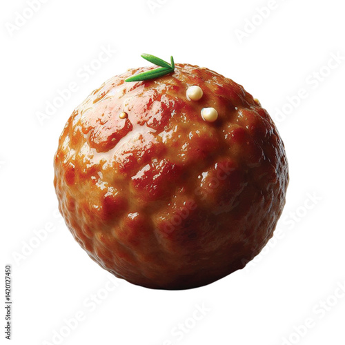 A single meatball vector