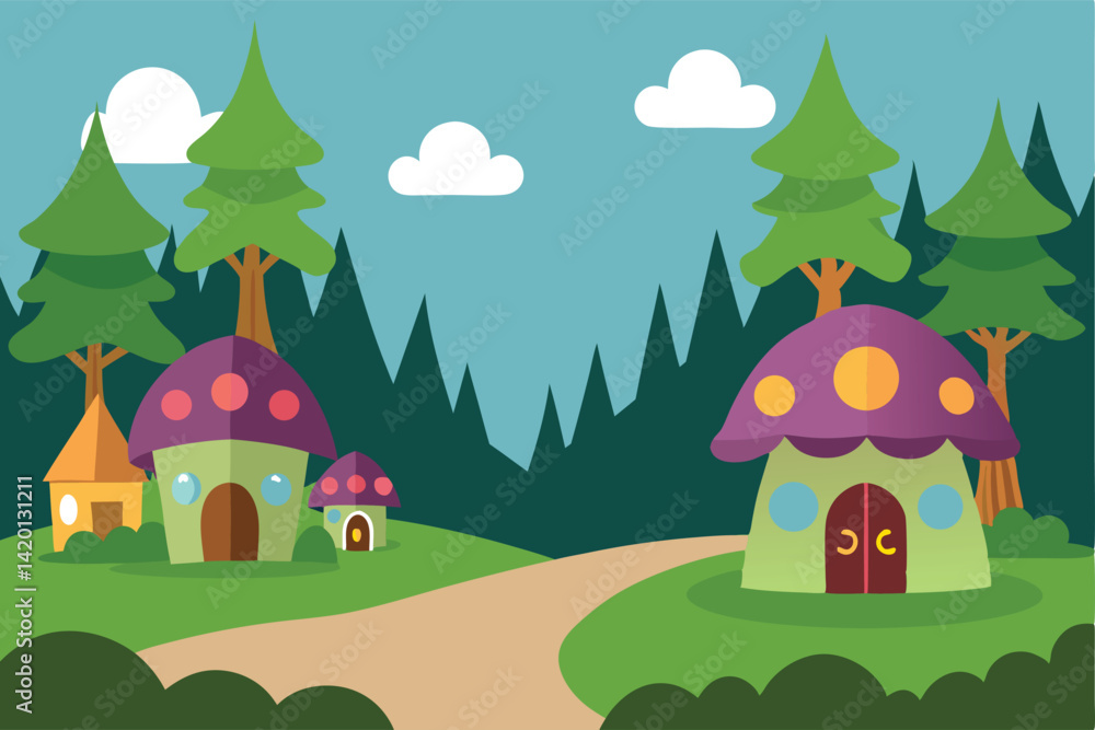 Fototapeta premium house in the woods