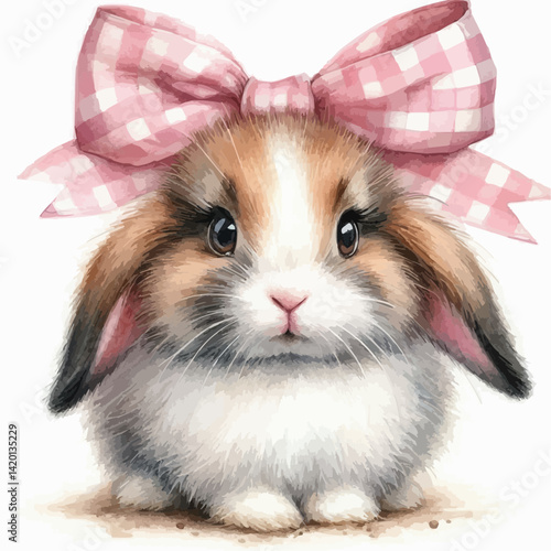 rabbit in a bow