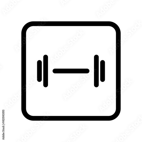barbell weightlifting icon flat icon for apps and websites
