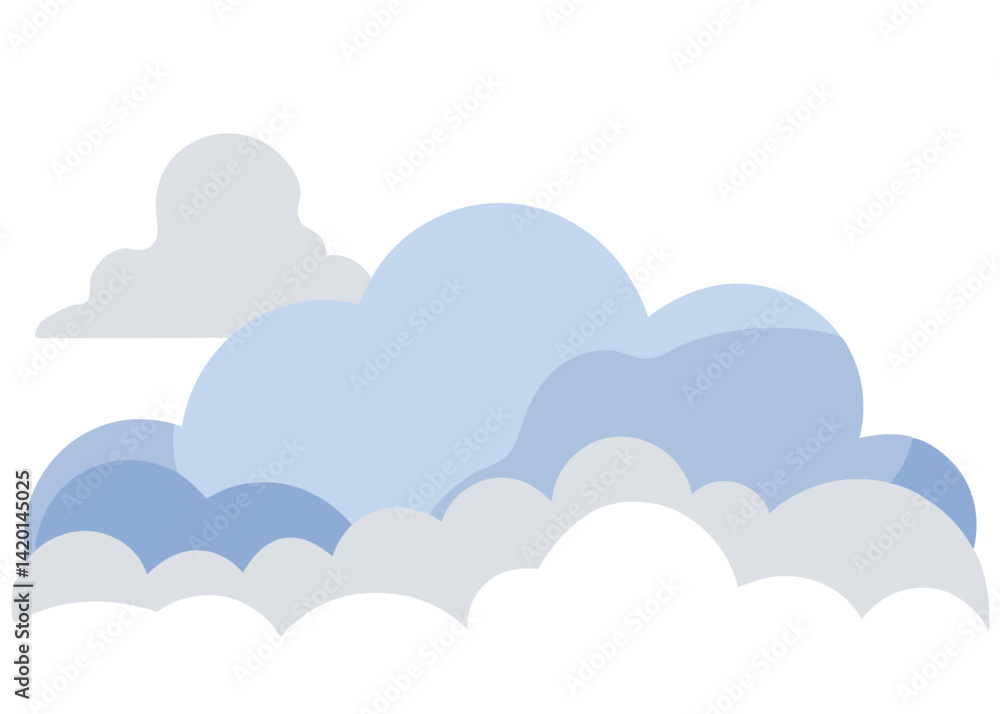 Foggy Morning Sky with Soft Mist Vector Illustration Calm Atmosphere and Serene Landscape Scene Foggy Morning Sky with Soft Mist Vector Illustration Calm Atmosphere and Serene Landscape Scene