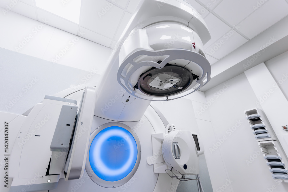 Advanced medical linear accelerator in therapeutic oncology for the treatment of patients with cancer. The concept of cancer therapy. Advanced medical linear accelerator in therapeutic oncology for the treatment of patients with cancer. The concept of cancer therapy.