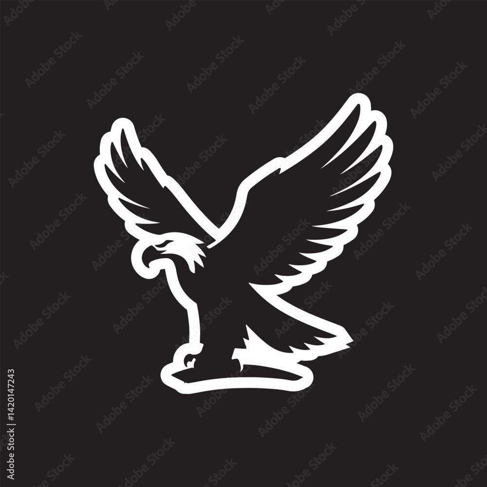 Fototapeta premium Flying eagle image