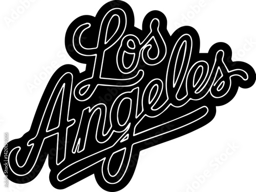 Los Angeles Bold Script Design.