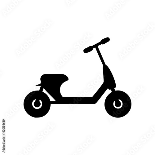 Electric scooter rental share icon vector image for urban mobility and city transportation needs