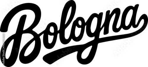 Bologna Script Logo Design Vector