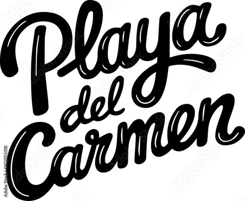 Playa Del Carmen Handwritten Logo