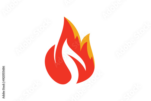Fire Flame Logo Design Template