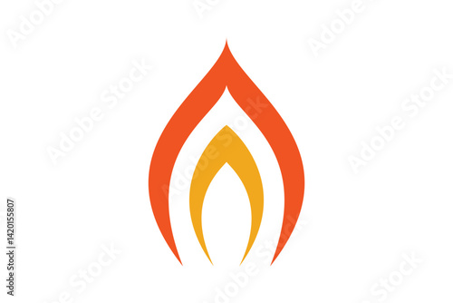 Fire Flame Logo Design Template