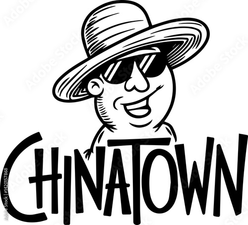 Cool Chinatown Cartoon Character Design