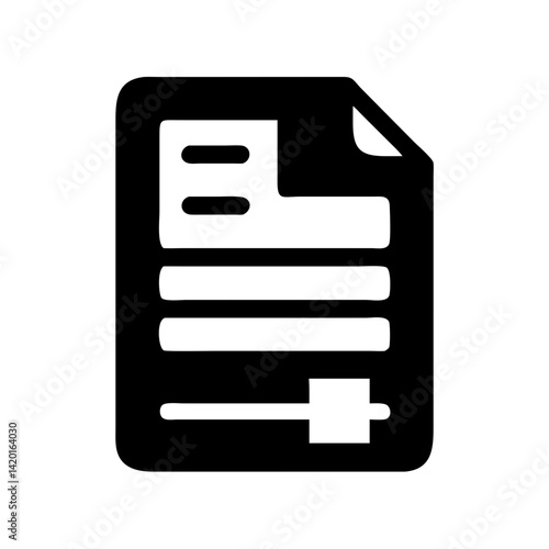 Document settings icon vector file adjustment options configuration setup preferences control panel