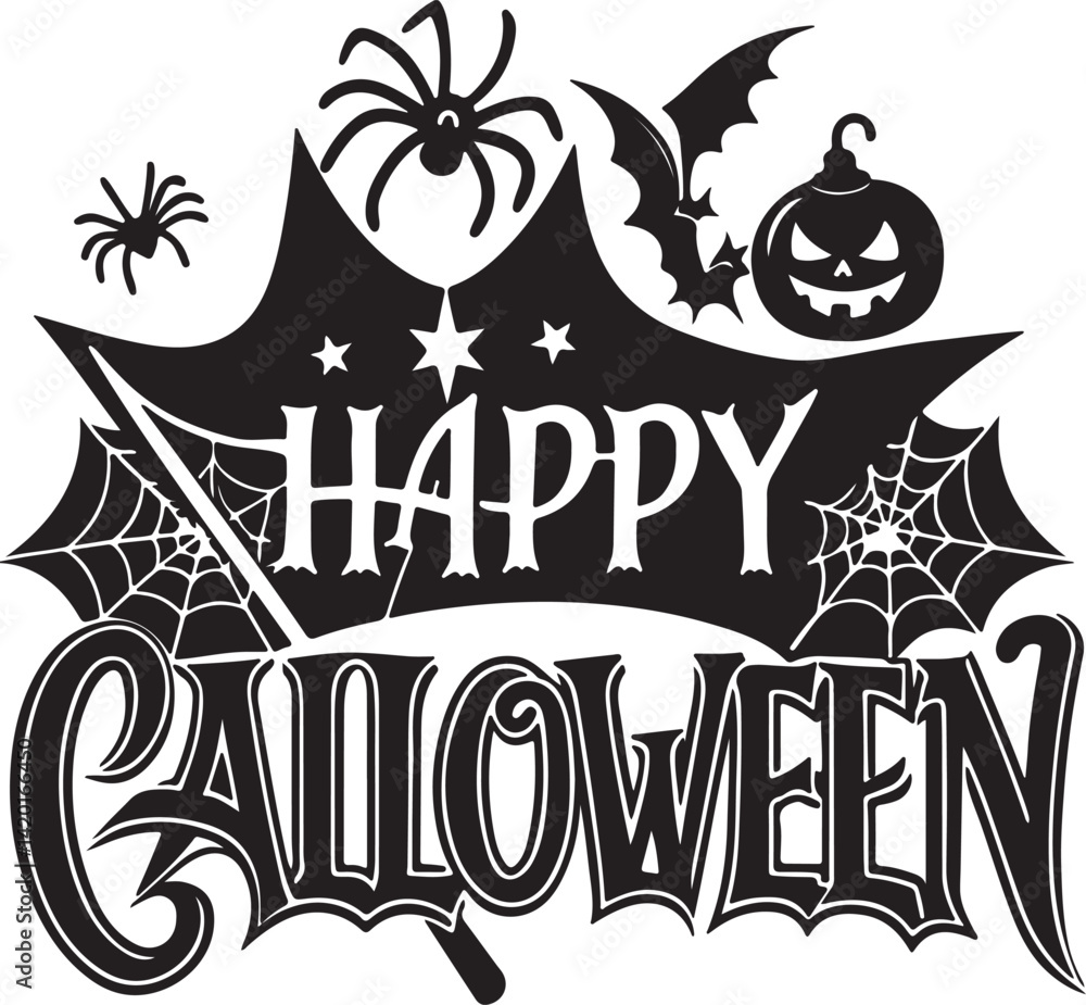 Obraz premium halloween party invitation