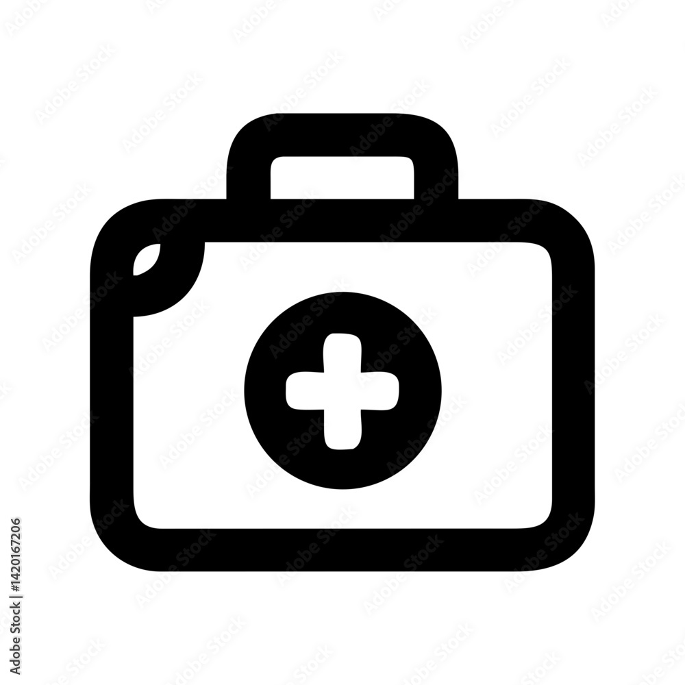 First aid kit icon vector illustration symbol for medical emergency healthcare and treatment First aid kit icon vector illustration symbol for medical emergency healthcare and treatment