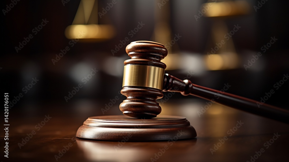 Gavel of Justice: Symbol of Law and Order Gavel of Justice: Symbol of Law and Order