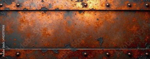 Oxidized copper, horizontal streaks, aged metallic surface, vintage, oxidized metal, old