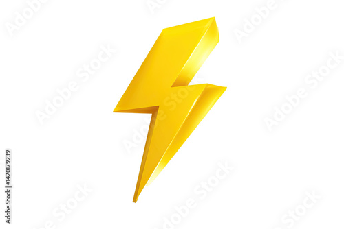 A glowing yellow lightning bolt icon, sharp edges and bold shape, minimal style with dynamic energy, centered on a pure Free Download A glowing yellow lightning bolt icon, sharp edges and bold shape, minimal style with dynamic energy, centered on a pure - GFXLoad