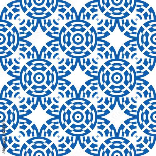 greece flag circle pattern. geometric background for decoration. vector illustration