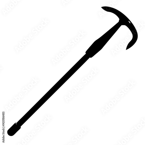 Pry bar crowbar silhouette illustration