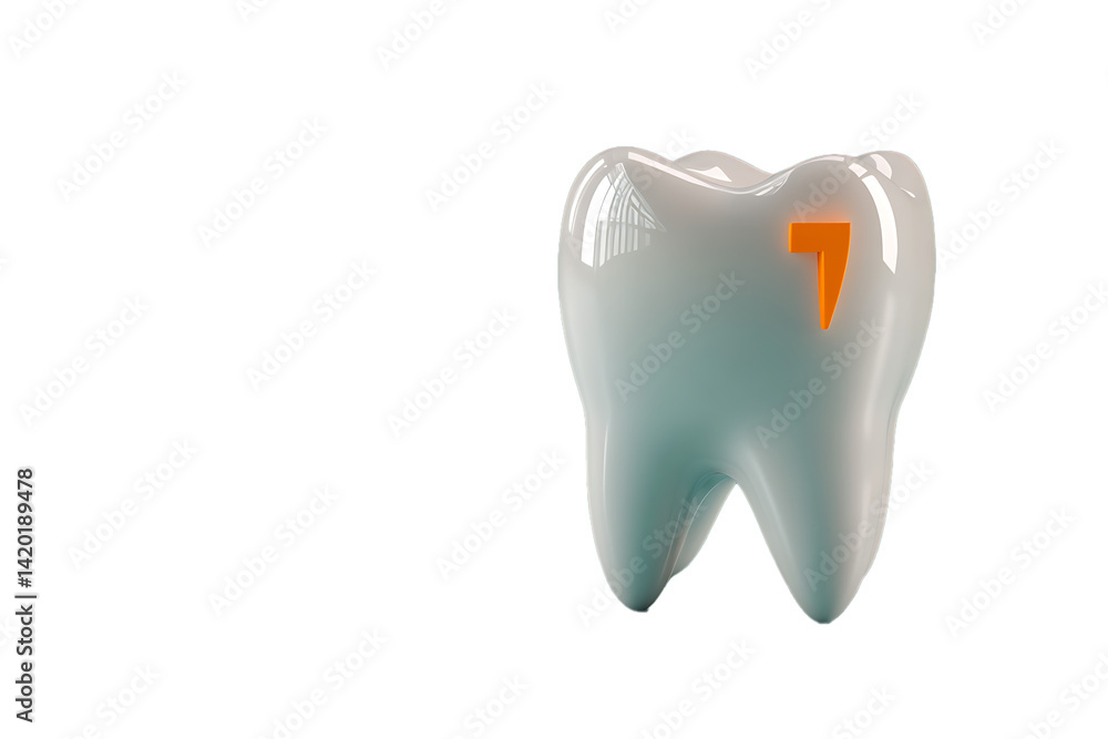 3D Render of a Tooth with a Filling Dental Care 3D Render of a Tooth with a Filling Dental Care