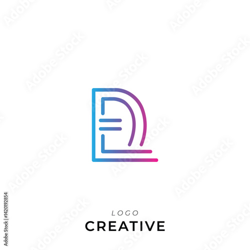 ED, DE Creative Premium Vector latter logo design. Creative Logo. Vector Illustration logo. letters Logo. Creative Logo. Minimal feminine monogram and logo. Elegant leaves. Modern design