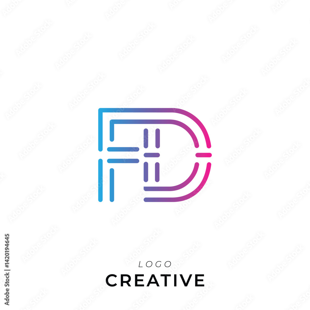 FD Creative Premium Vector latter logo design. Creative Logo. Vector Illustration logo. letters Logo. Creative Logo. Minimal feminine monogram and logo. Elegant leaves. Modern design FD Creative Premium Vector latter logo design. Creative Logo. Vector Illustration logo. letters Logo. Creative Logo. Minimal feminine monogram and logo. Elegant leaves. Modern design
