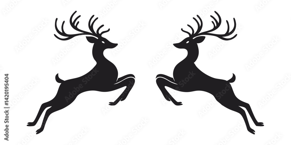 deer silhouette vector deer silhouette vector