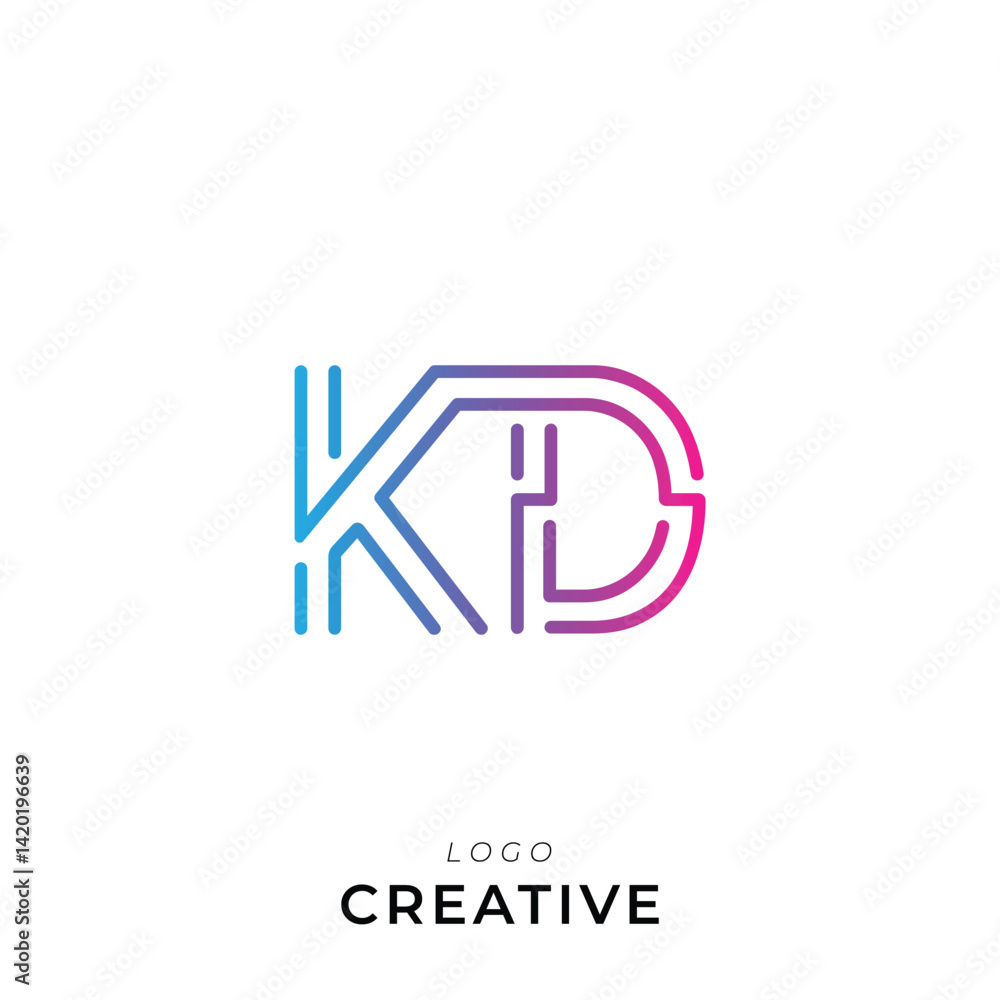 KD Creative Premium Vector latter logo design. Creative Logo. Vector Illustration logo. letters Logo. Creative Logo. Minimal feminine monogram and logo. Elegant leaves. Modern design KD Creative Premium Vector latter logo design. Creative Logo. Vector Illustration logo. letters Logo. Creative Logo. Minimal feminine monogram and logo. Elegant leaves. Modern design