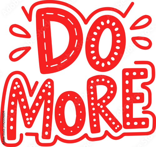 Red Do More Motivational Poster