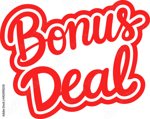 Red Bonus Deal Offer Graphic