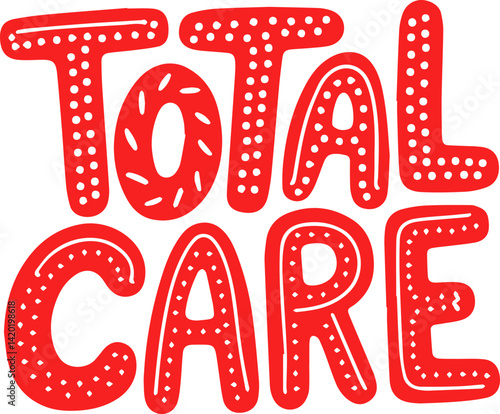 Red Total Care Graphic Design.