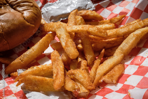french fries, homemade, crispy, food, outside, delicious photo