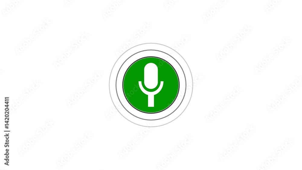 microphone icon illustration on white background. microphone icon illustration on white background.