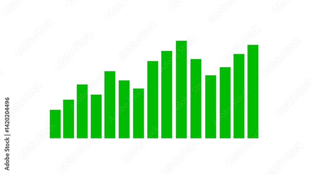 Financial stock market chart illustration. Financial stock market chart illustration.