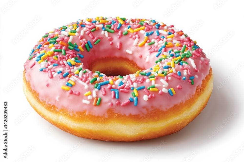 Single Donut Frosted in Pink Single Donut Frosted in Pink