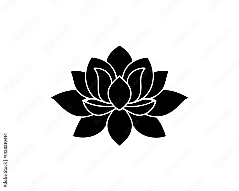 Obraz premium creative details magnolia icon Vector Illustration 