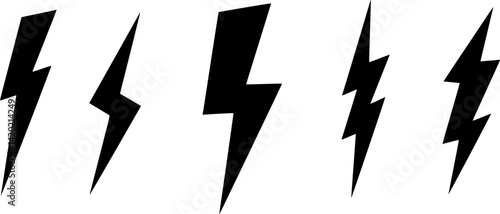 Lightning icon, Lightning sign vector
