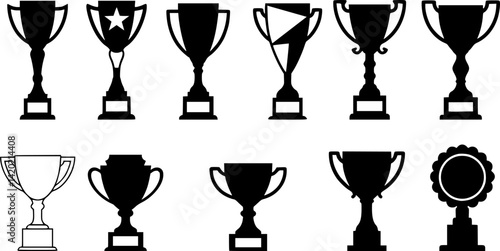 trophy icon vector
