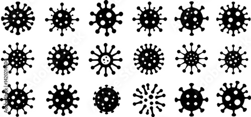 corona virus icon, virus icon vector
