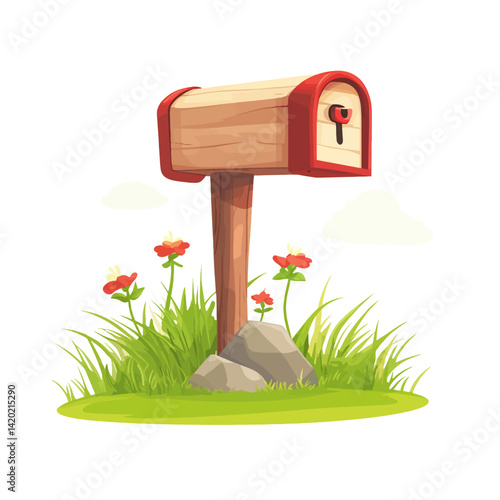 Mailbox on white 