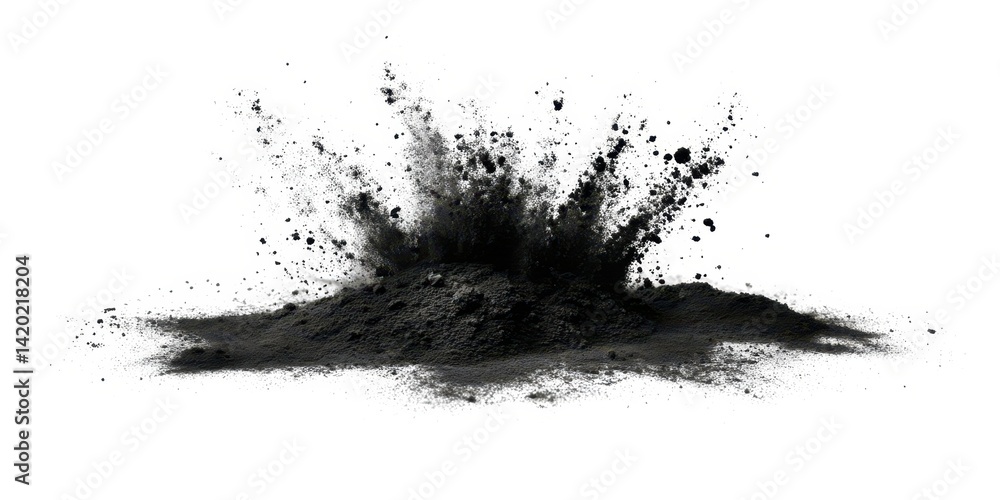 A black hole is shown in the center of a white background A black hole is shown in the center of a white background